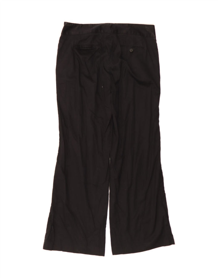 J. CREW Womens Wide Leg Chino Trousers US 12 Large W34 L32 Black Vintage J. Crew and Second-Hand J. Crew from Messina Hembry 