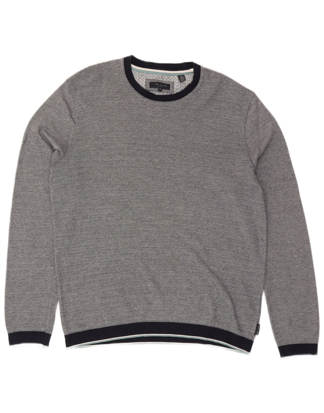 TED BAKER Herren Sweatshirt Pullover Größe 5 XL Marineblau Baumwolle