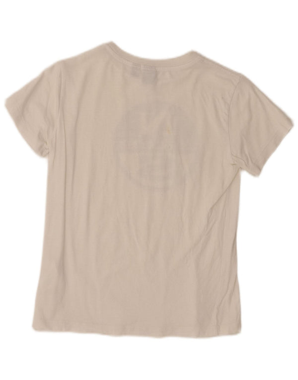 North Sails Jungen-T-Shirt mit Grafik, 9–10 Jahre, weiße Baumwolle