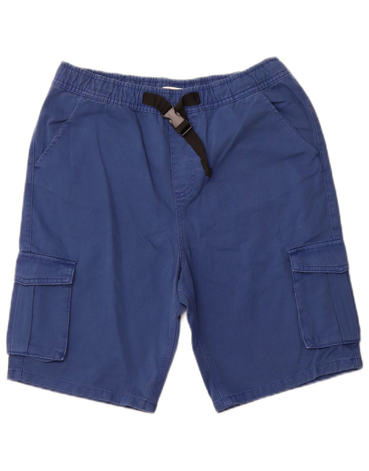MARKS & SPENCER Cargo-Shorts für Jungen, 14–15 Jahre, W28, blaue Baumwolle
