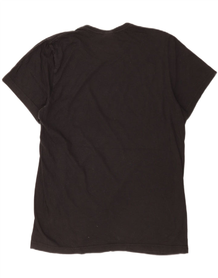 Adidas Herren Grafik T-Shirt Top Medium Schwarz Baumwolle
