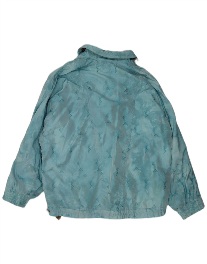 Emmegi Herren Pullover Skijacke UK 38 Mittelblaues geometrisches Polyamid