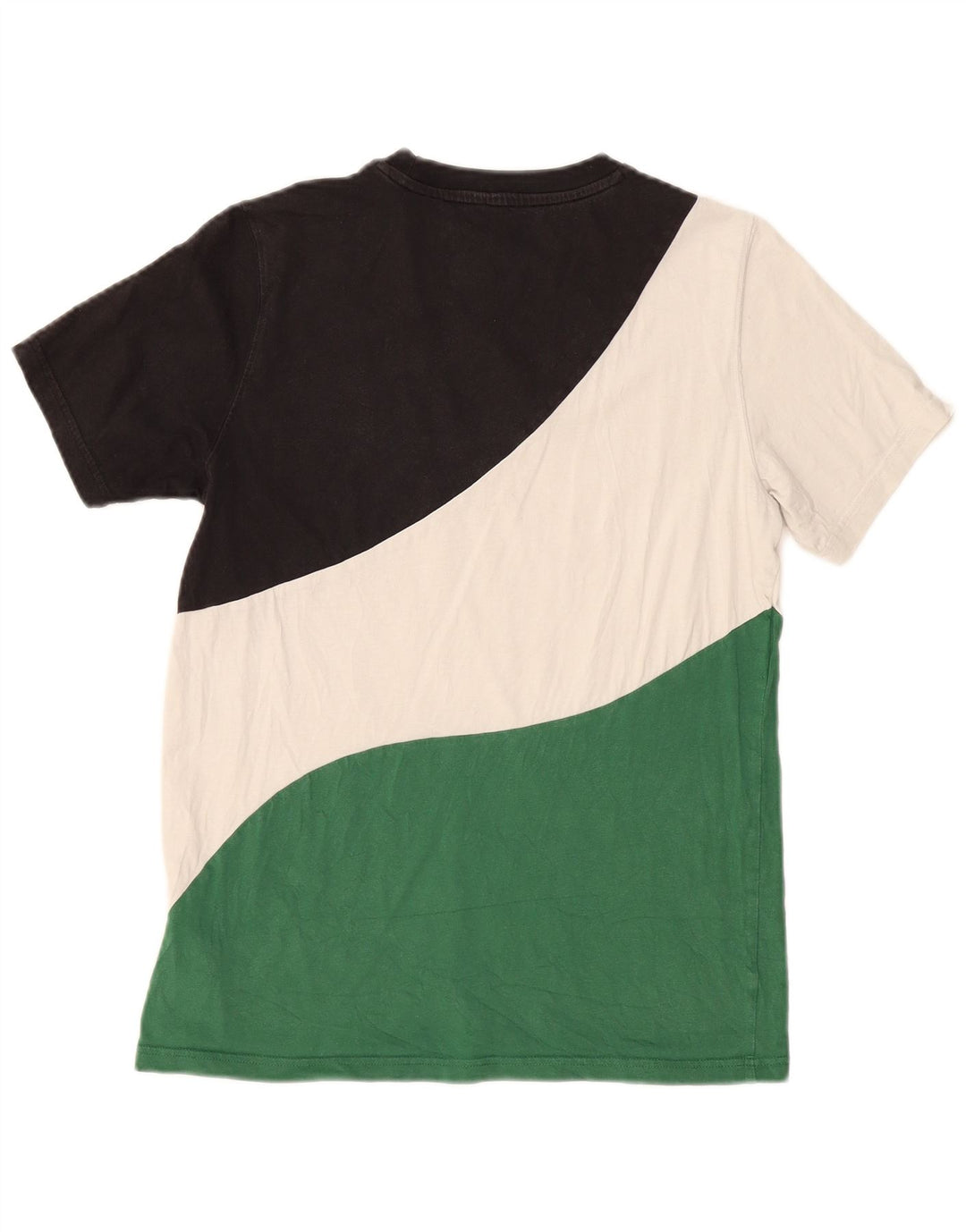 Puma Herren-T-Shirt-Oberteil, klein, mehrfarbig, Colourblock-Baumwolle