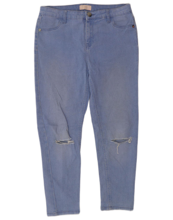 Lipsy Röhrenjeans für Mädchen, 13–14 Jahre, W28, L24, blaue Baumwolle