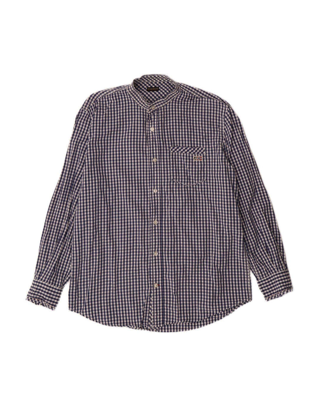 NAPAPIJRI Mens Shirt XL Navy Blue Gingham