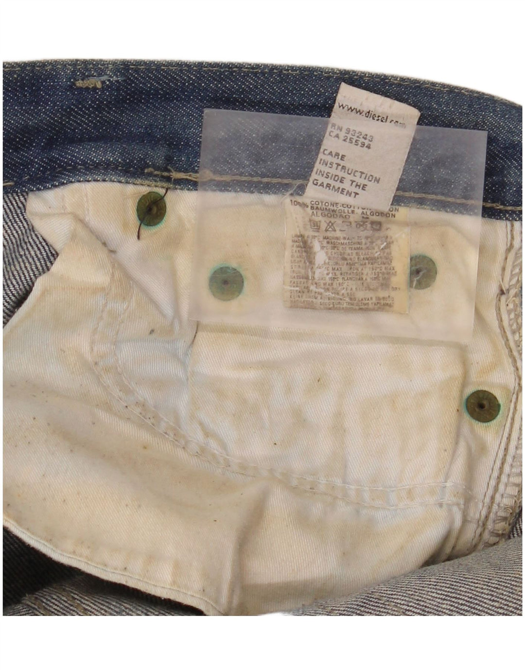 Diesel Damen Bootcut Jeans W32 L32 Blaue Baumwolle