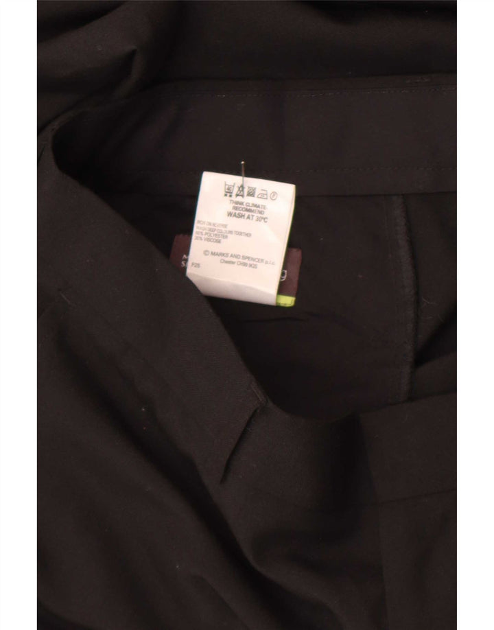 Gerade Herren-Chinohose von Marks & Spencer, W34, L29, Schwarz, Polyester