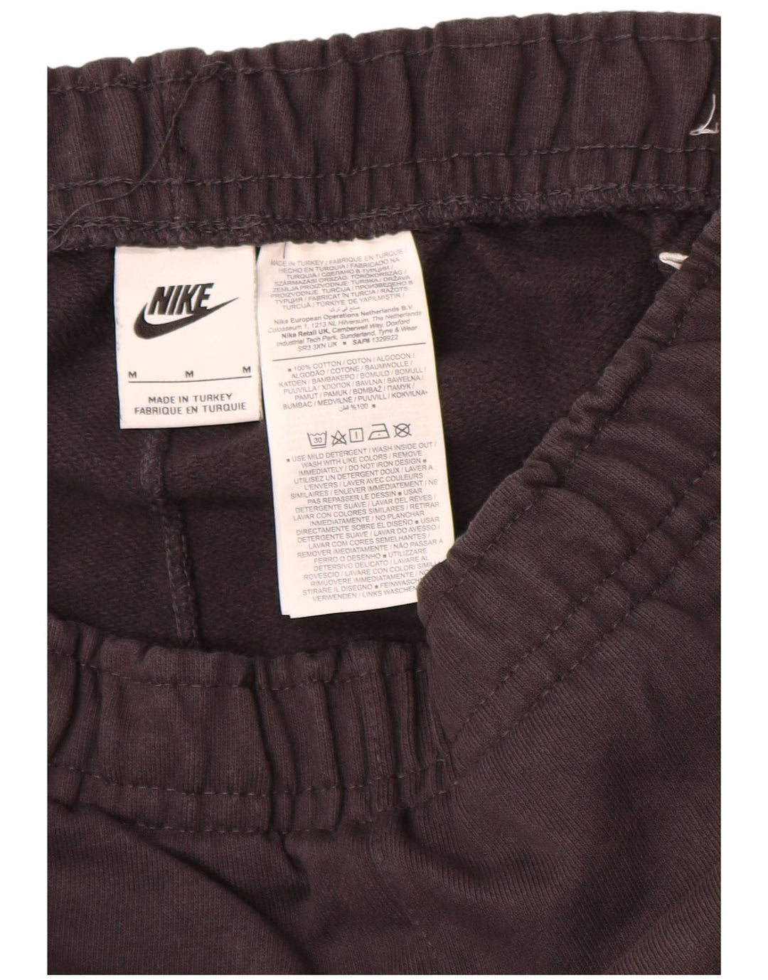 Nike Herren-Trainingshose mit Grafik, mittelgroß, Schwarz, Farbblock