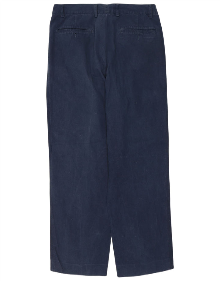 MISSONI Herren-Anzughose mit Klammern, IT 48, mittelgroß, W30 L30, marineblaue Baumwolle