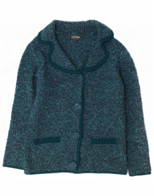 Casamia Damen-Cardigan, Gr. 10, klein, blau meliert, Acryl
