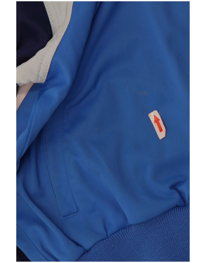 Ennerre Damen-Trainingsanzug-Top-Jacke, UK 20 2XL, blaues Colourblock-Polyamid