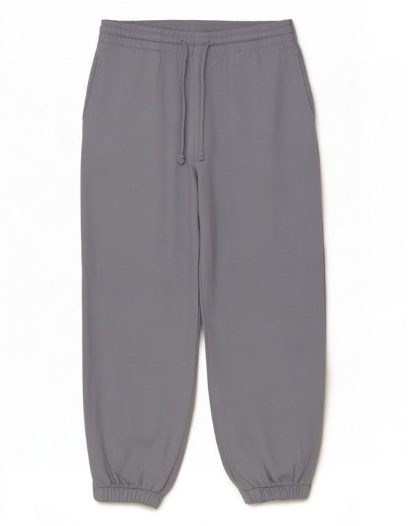 Zara Damen Trainingshose Jogger UK 12 Mittelblaue Baumwolle