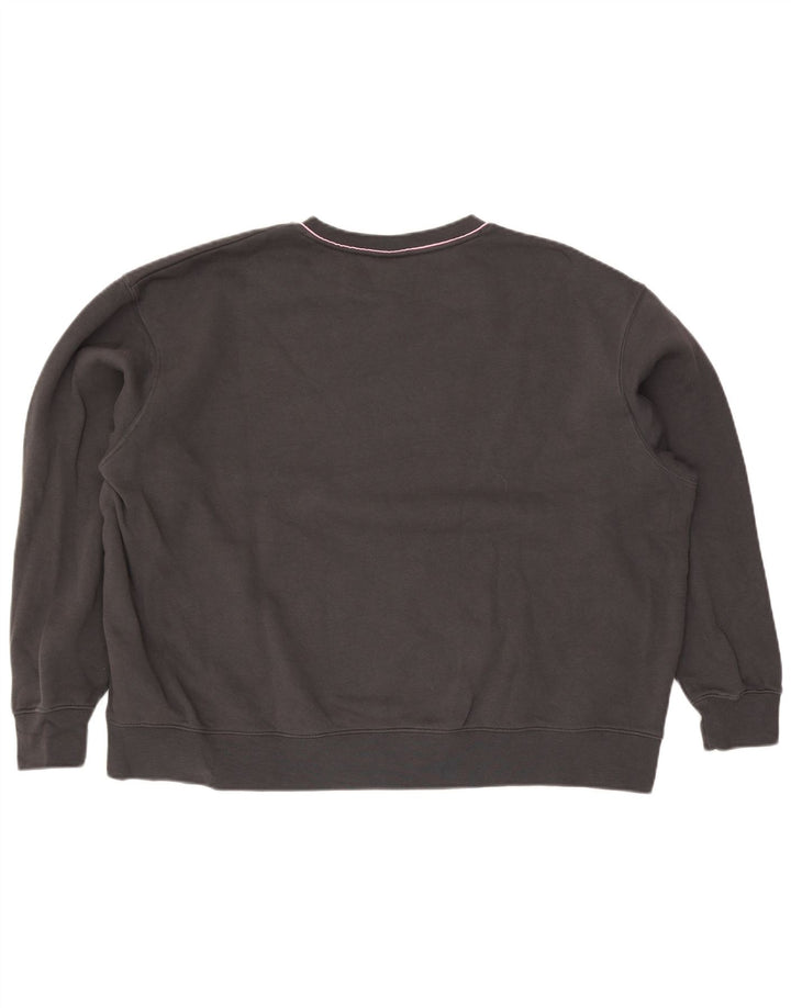 Nike Herren-Sweatshirt mit Grafik, 2XL, graue Baumwolle