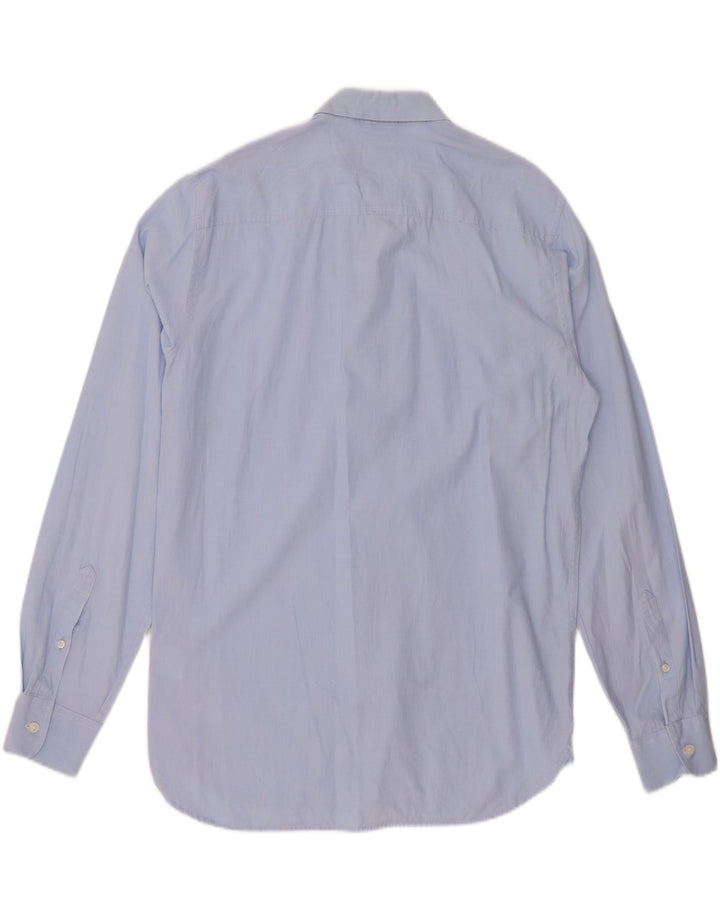 TIMBERLAND Mens Slim Fit Shirt Large Blue Cotton