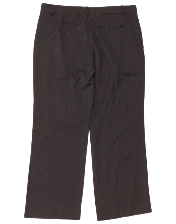 Stefanel Damen Gerade Chinohose IT 46 Large W34 L29 Schwarz