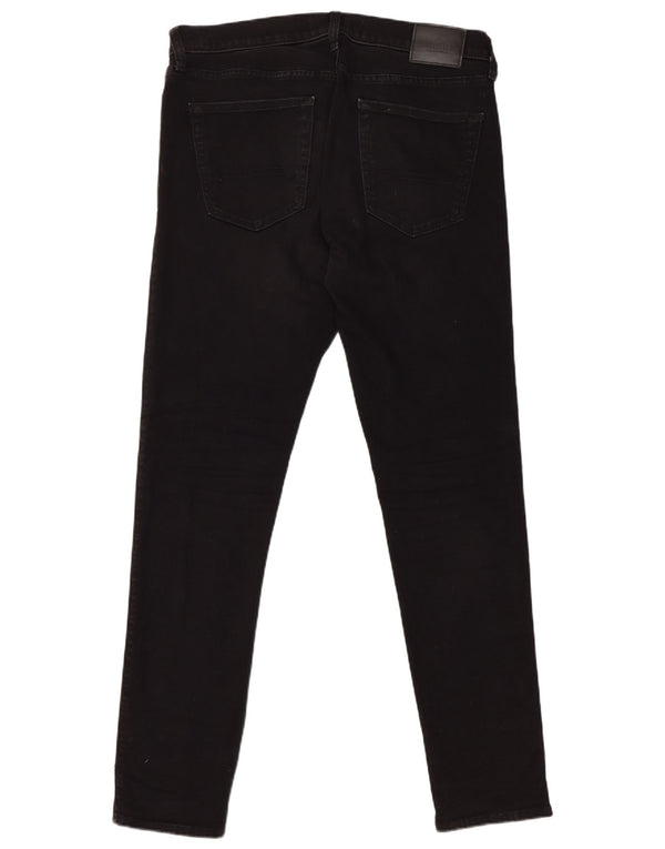 Hollister Herren Skinny Jeans W34 L34 Schwarze Baumwolle
