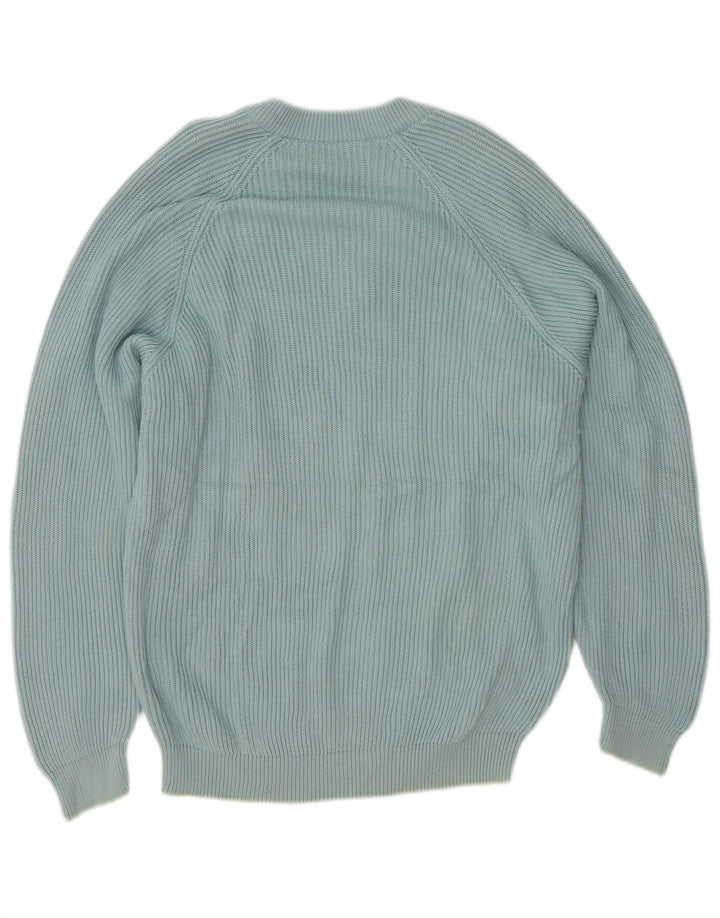 Stefanel Damen-Pullover mit V-Ausschnitt, UK 16, Größe L, Blau