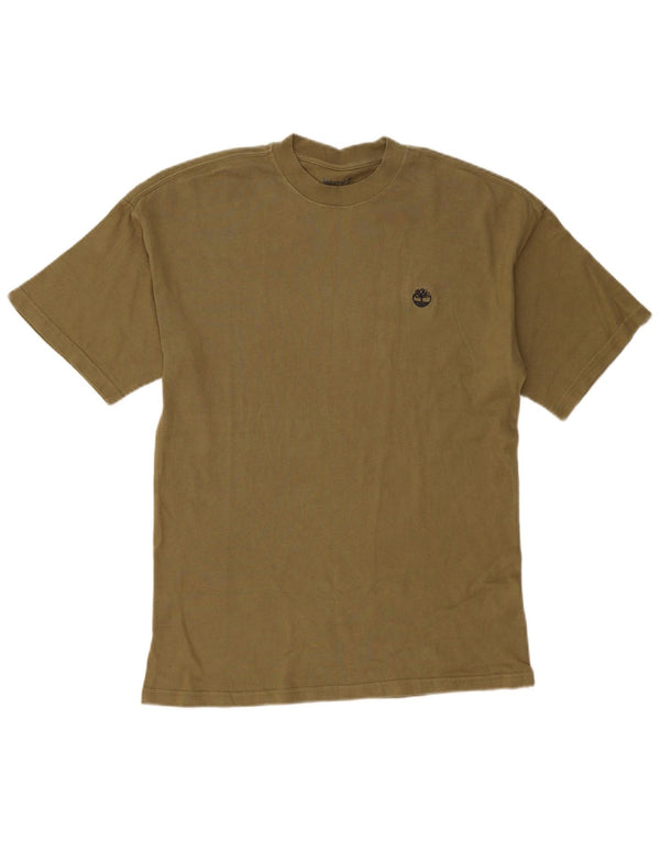 Timberland Herren T-Shirt Top Small Khaki Baumwolle