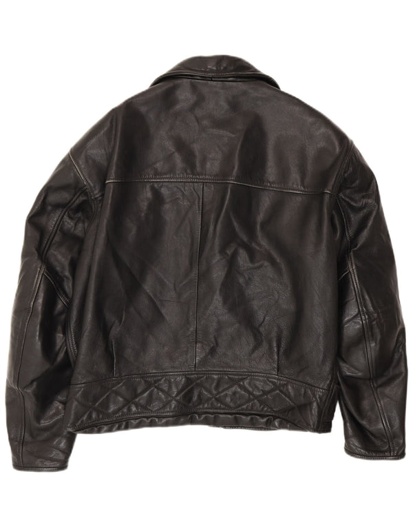 Dainese Herren Leder Bikerjacke IT 52 Large Schwarz