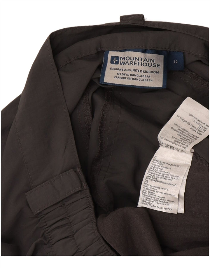Mountain Warehouse Gerade Cargohose für Damen, W32, L31, graues Nylon