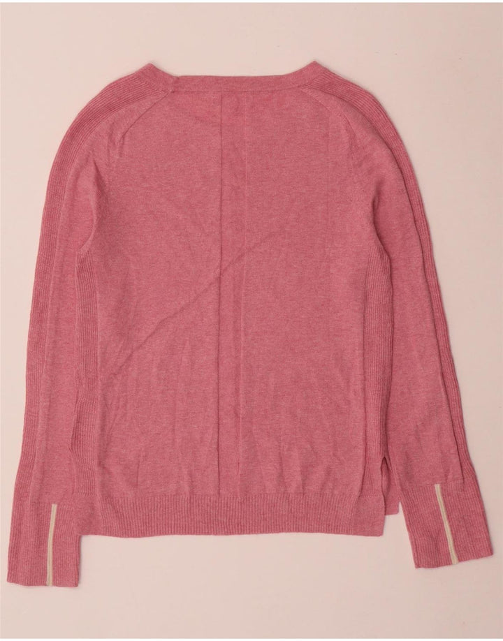 White Stuff Damen-Pullover mit U-Boot-Ausschnitt, Gr. 8, Rosa, Baumwolle