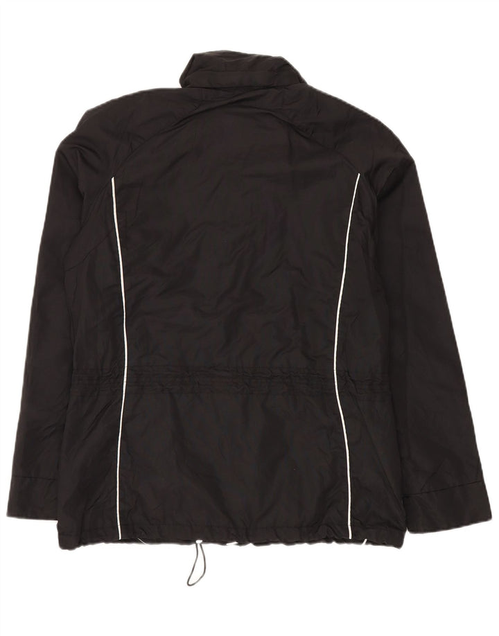 Brugi Herren-Regenjacke UK 38 Mittelschwarzes Colourblock-Polyamid