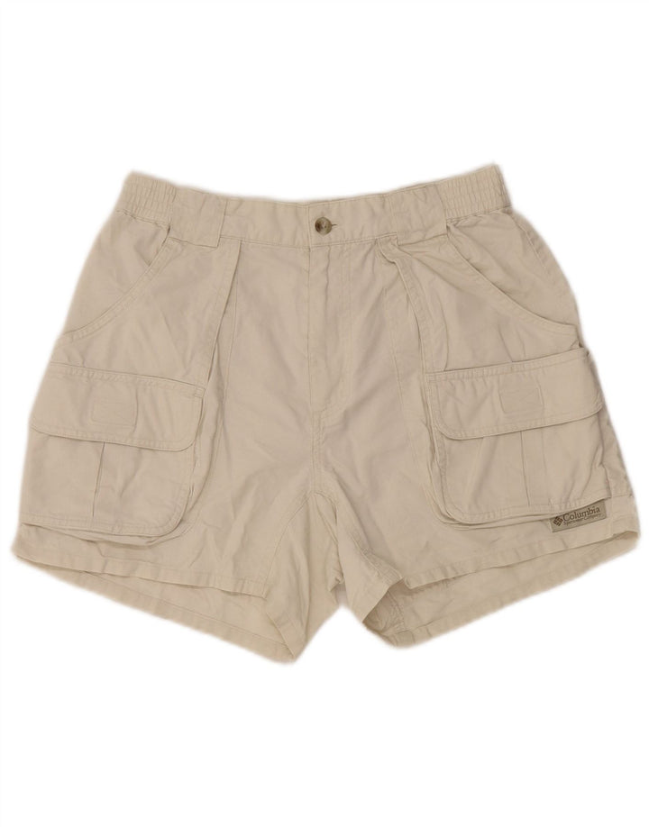 Columbia Damen Cargoshorts US 6 Medium W28 Beige Baumwolle
