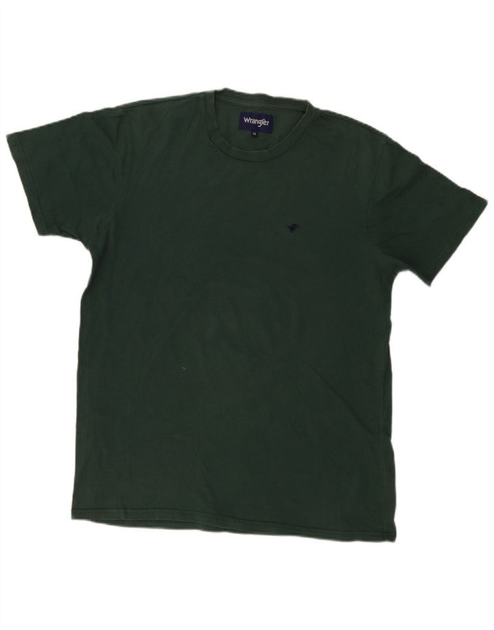 Wrangler Herren T-Shirt Top aus mittelgrüner Baumwolle