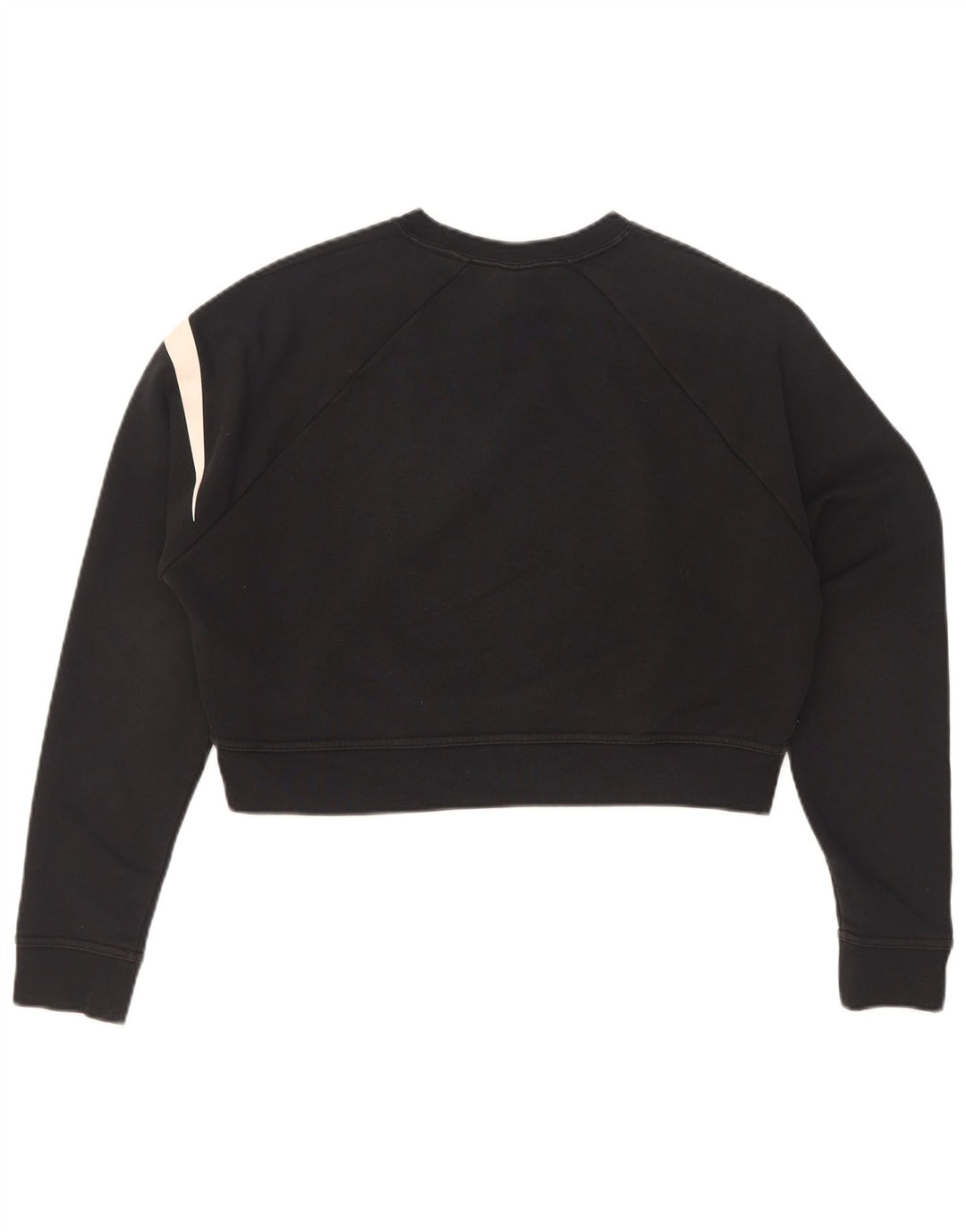 Nike Damen-Sweatshirt mit übergroßem, bauchfreiem Grafikmuster, UK 6, XS, Schwarz
