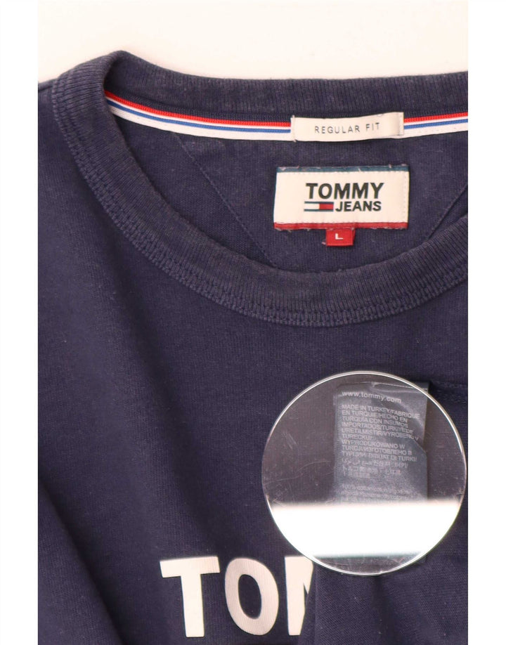 Tommy Hilfiger Herren-Oberteil mit normaler Passform, langärmlig, Marineblau