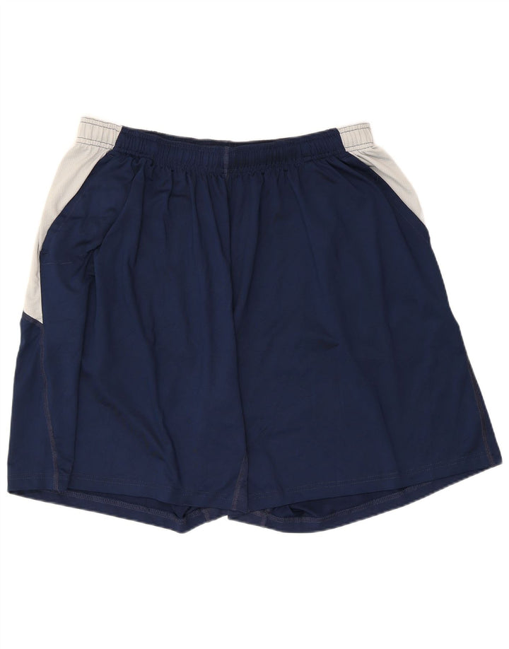 Russell Athletic Herren-Sportshorts 2XL Marineblaues Colourblock-Polyester