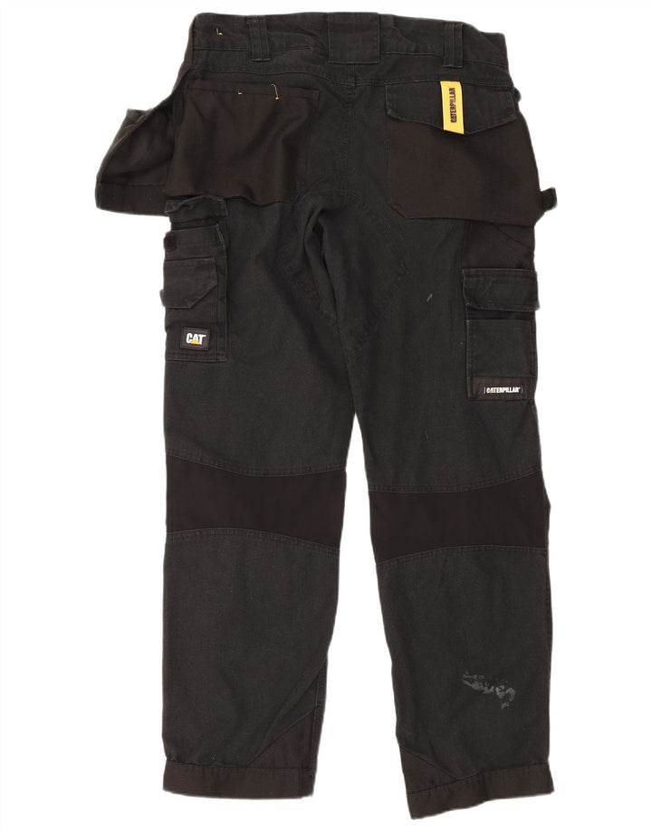 CAT Gerade Cargohose für Herren, W32, L29, schwarze Baumwolle