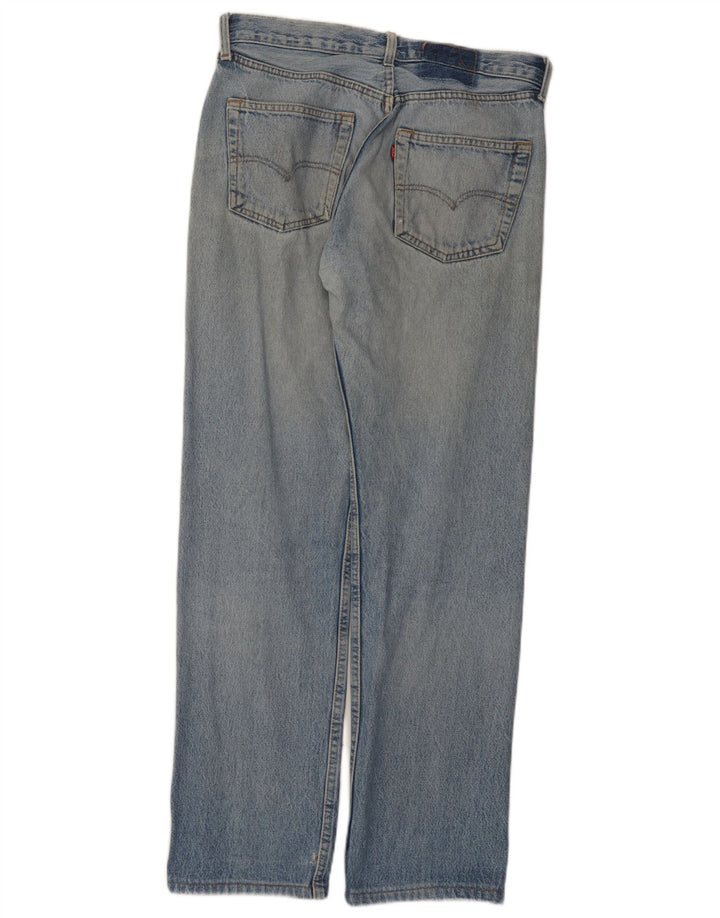Levi's Damen 501 Straight Jeans W34 L31 Blaue Baumwolle