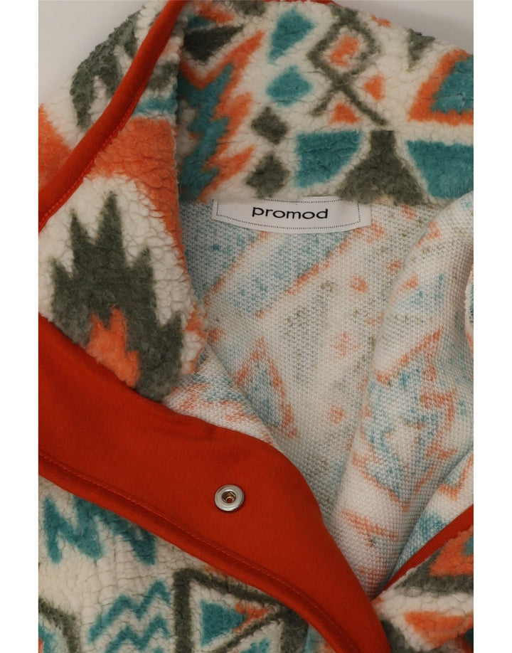 Promod Damen-Fleecepullover mit Knopfleiste hinten, UK 20 2XL, mehrfarbig, Fair Isle