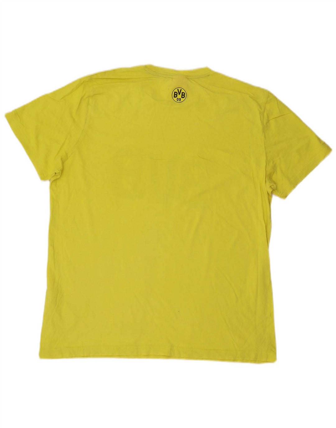 PUMA Mens Graphic T-Shirt Top XL Yellow