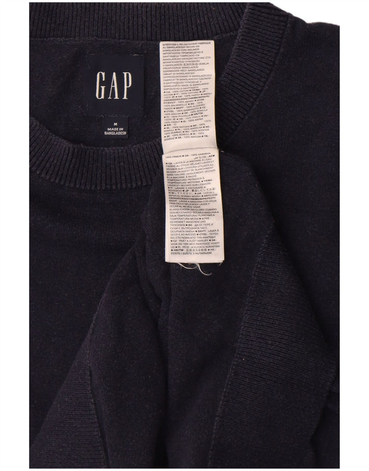 Gap Herren-Pullover mit Rundhalsausschnitt, mittlere marineblaue Baumwolle