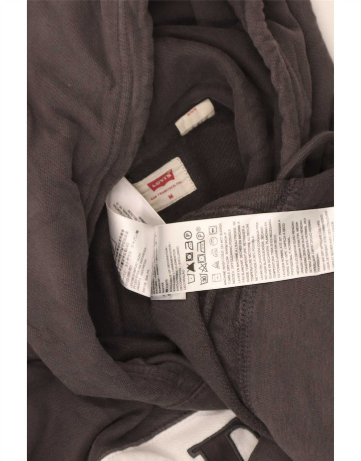 Levi's Herren-Kapuzenpullover mit grafischem Print, mittelgraue Colourblock-Baumwolle