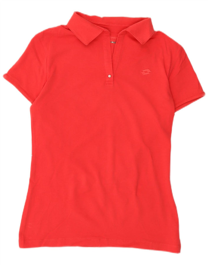LOTTO Damen Poloshirt UK 20 2XL Rote Baumwolle