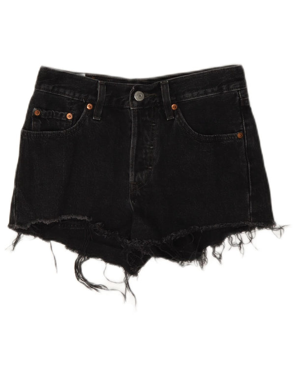 Levi's Damen 501 Denim Shorts W24 XS Graue Baumwolle