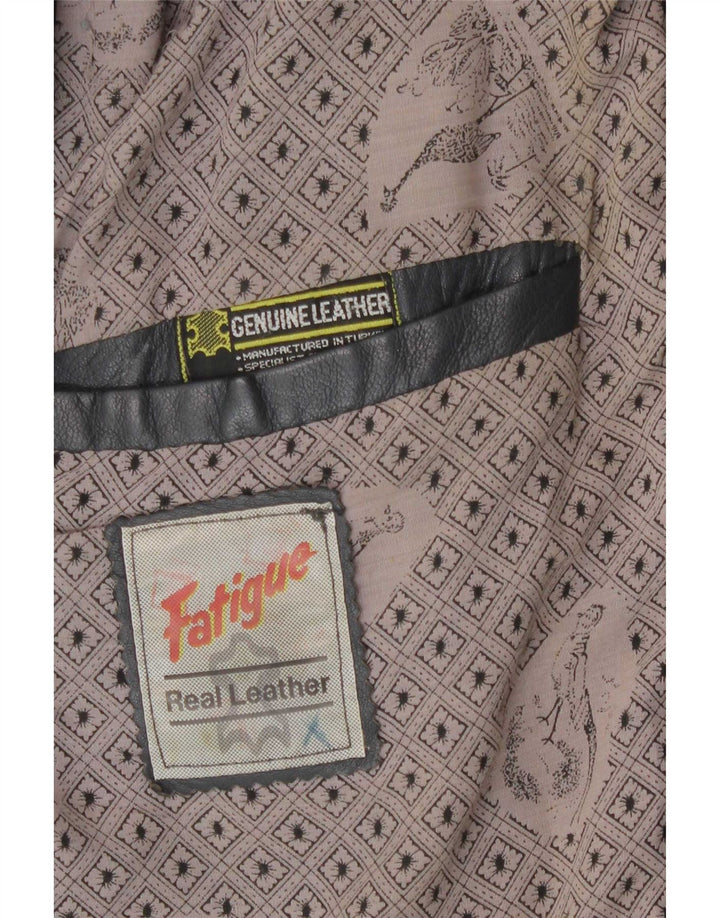 Fatigue Herren Lederjacke UK 42 XL Grau