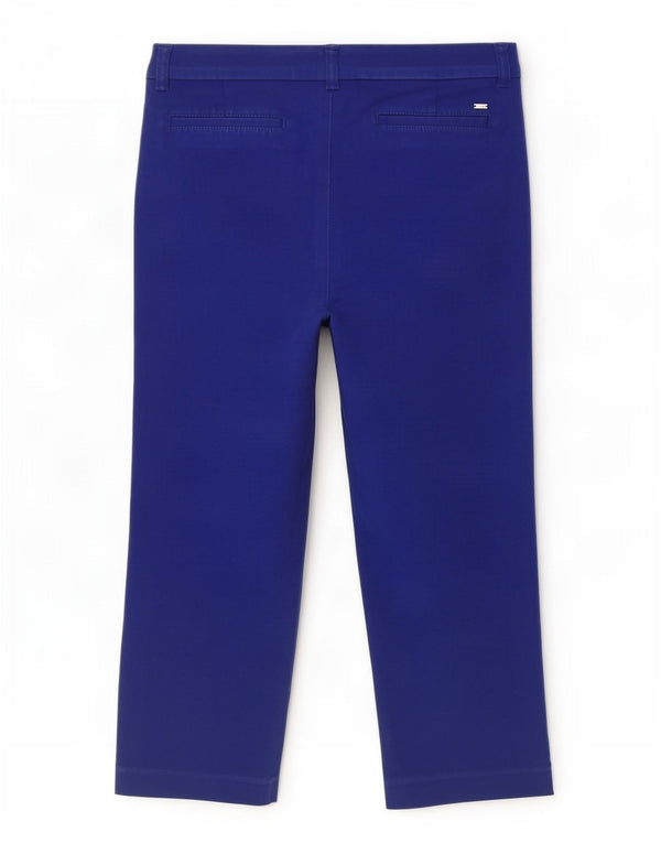 Tommy Hilfiger Damen gerade Caprihose US 12 Large W34 L22 Blau