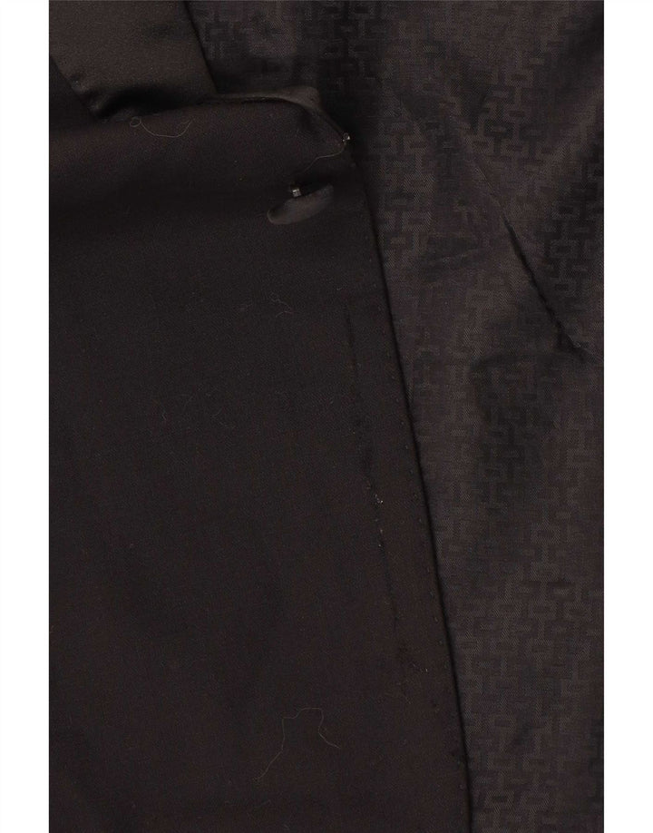 Marks & Spencer Herren-Blazer mit 1 Knopf, UK 46, XL, Schwarz, Schurwolle