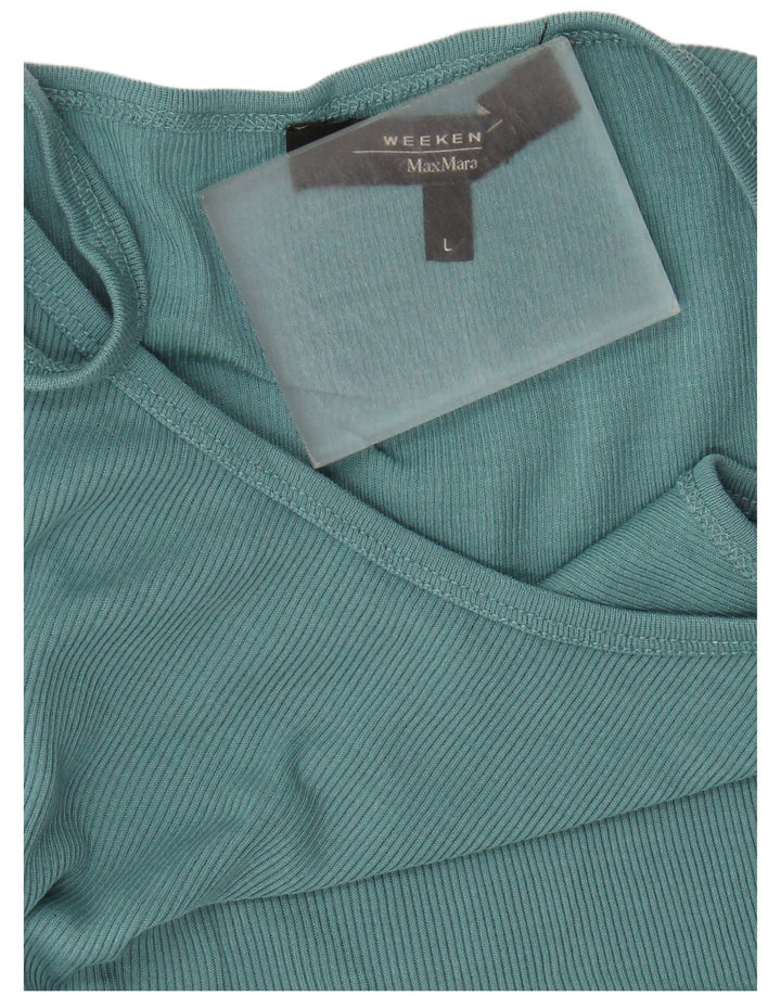 Max Mara Damen Weekend Crop Cami Top UK 14 Large Blau