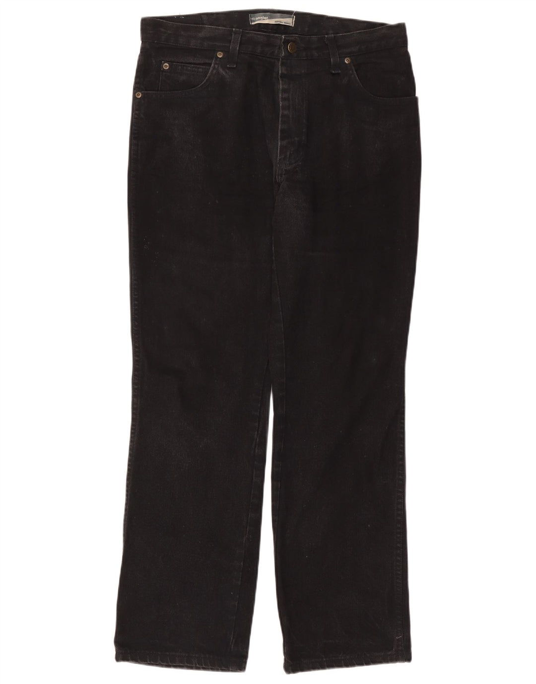 Wrangler Herren-Jeans mit normaler Passform, gerade Passform, W34, L32, schwarze Baumwolle