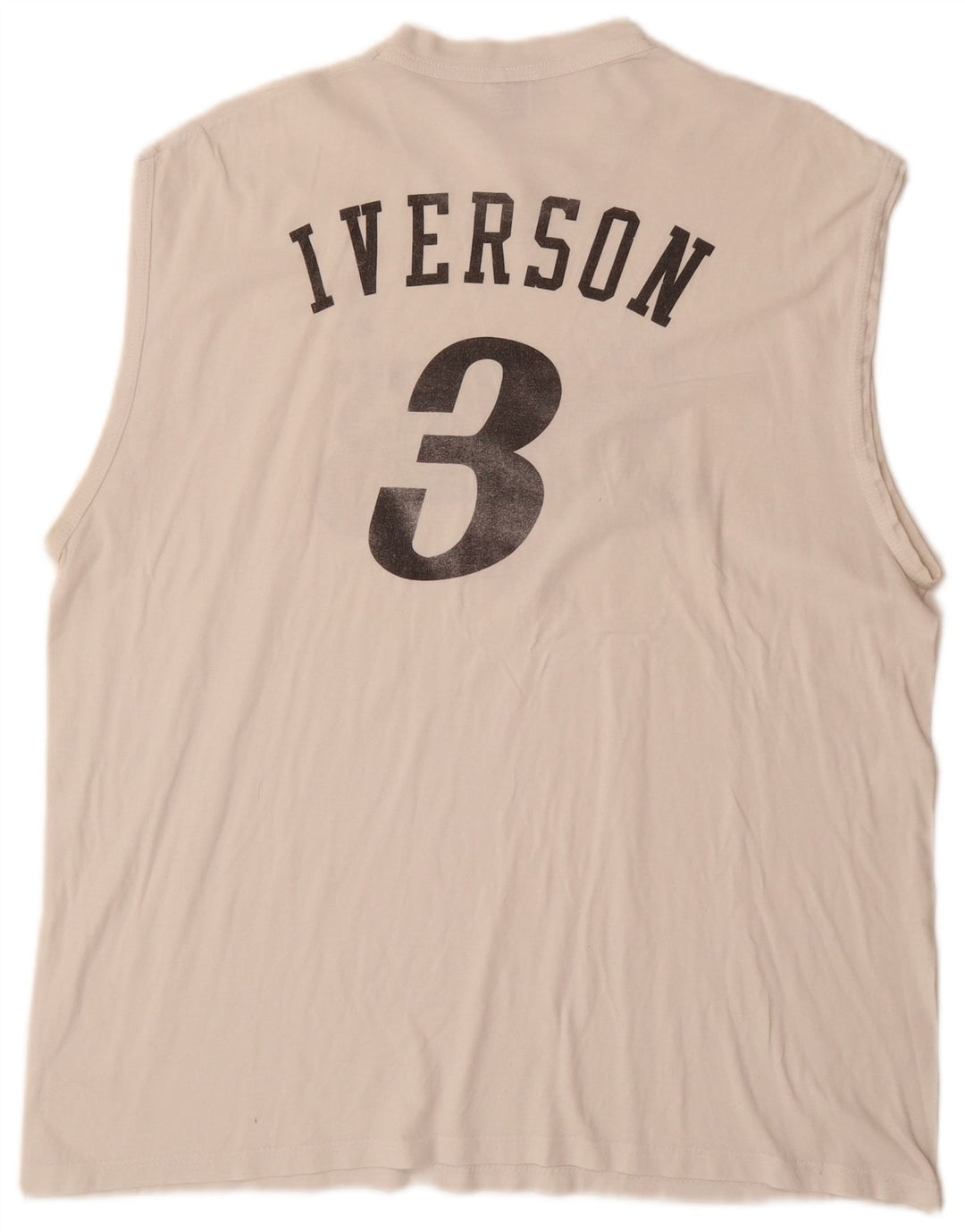 CHAMPION Herren Allen Iverson Philadelphia Graphic Weste Top 2XL Off White
