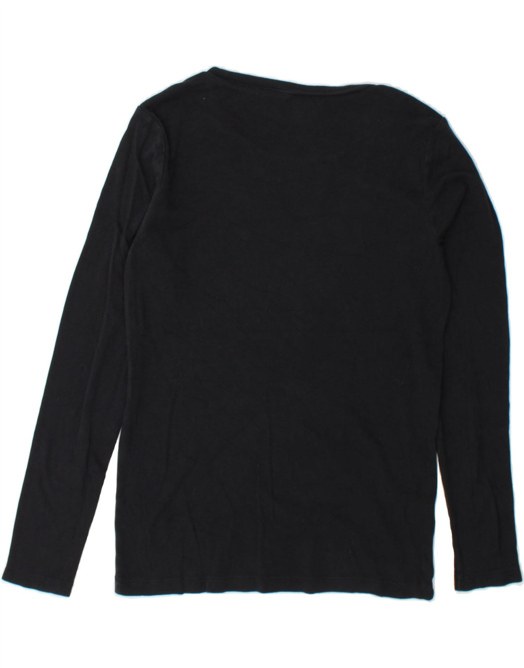 EDDIE BAUER Womens Top Long Sleeve UK 14 Medium Black Cotton Vintage Eddie Bauer and Second-Hand Eddie Bauer from Messina Hembry 