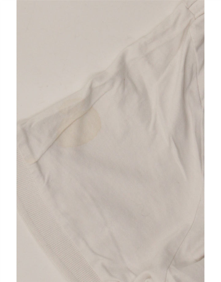 French Connection Herren-Poloshirt XL aus weißer Baumwolle