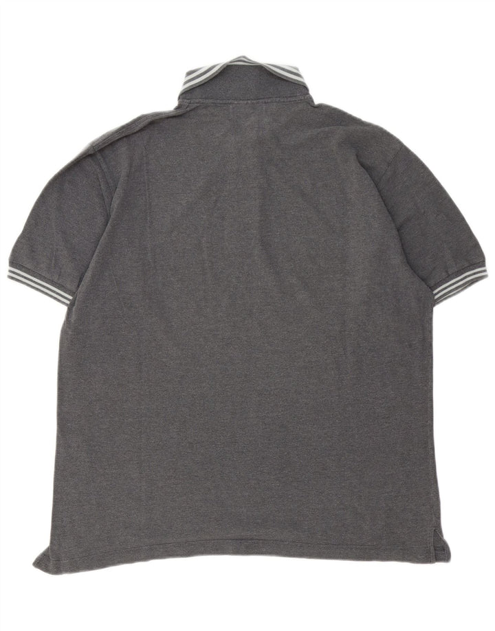 Sergio Tacchini Herren-Poloshirt, große graue Baumwolle