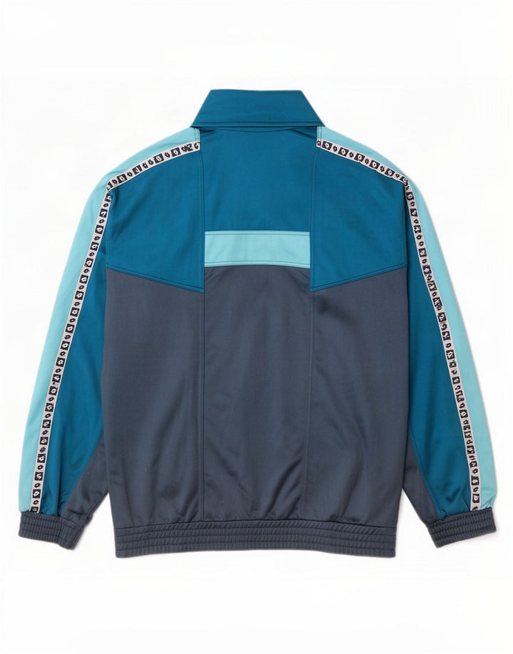 Lotto Herren-Trainingsanzugoberteil mit Grafik, Mittelblaues Farbblock-Polyester