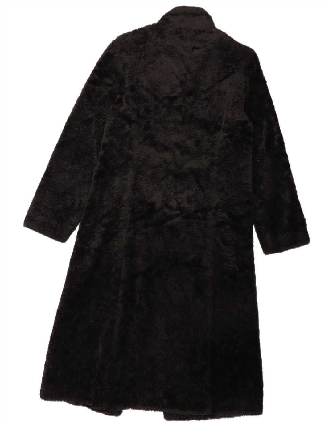 LAURA ASHLEY Damen Kunstpelzmantel UK 8 Small Schwarze Viskose